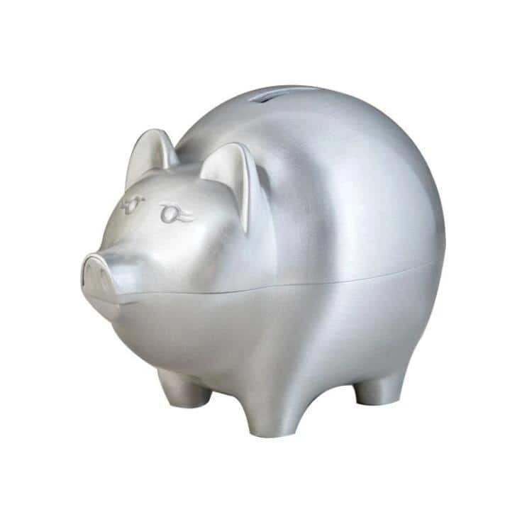 Spardose Schwein Metall